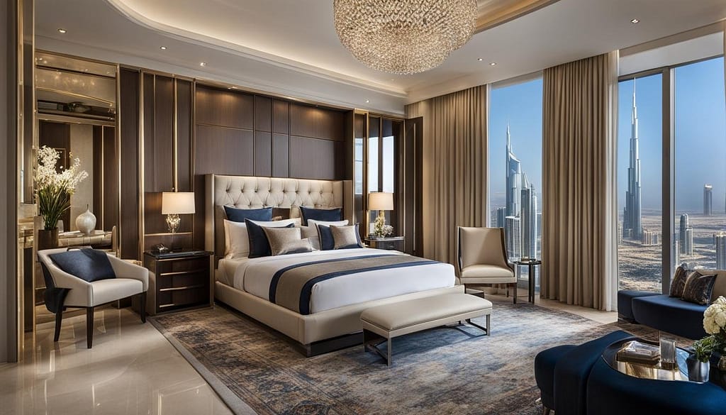 luxury bedroom apartment in Dubai